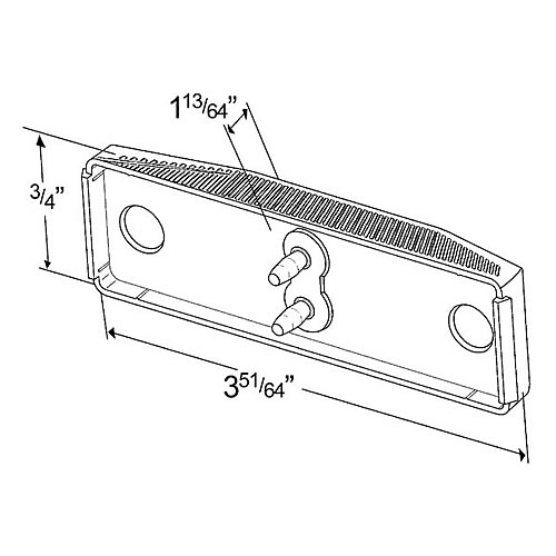 Grote Auxiliary Lighting, White, LED, Cabinet Lamp - 60411