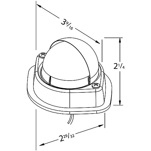 Grote Interior Lamp, Clear, Step Well, LED - 60571