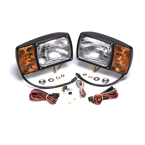 Grote Snowplow Lamp, Kit with Universal Wiring Harness, Pair Pack - 63451-4