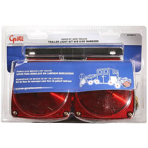 Grote Small Trailer Lighting, U.S.440 Series Boat Kit Without Side Markers, Retail - 65380-5