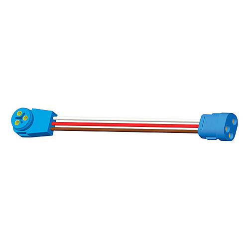 Grote Pigtail, Male Pin Lamp Adapter With 90 Degree Male Pin Lamp Plug - 66836