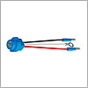 Grote Pigtail, 3-Wire Plug-In Pigtail For Male Pin Lamp - 66841