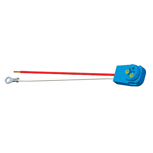 Grote Pigtail, 11" Long, 2 Wire 90 Degree Male Pin With 1 Blunt Cut, 1 Ring - 67016