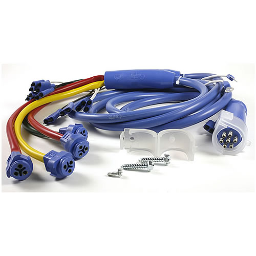 Grote Trailer Wiring, Ubs Ground Return, Blue Drop, Rear Sill For Male Pin Lamps, 70" - 67581