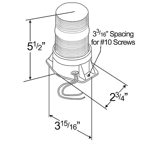 Grote Emergency Lighting, Amber, Material Handling Strobe - 77013