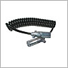 Grote Trailer Wiring, Coil Cord, 12' Black, Economy, 1/12, 6/14 87110