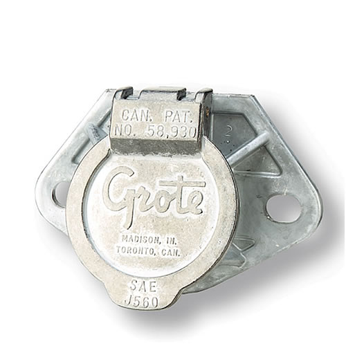 Grote Trailer Wiring, Ultra-Pin Receptacle, 2 Hole Mount, With Terminal Kit - 87270