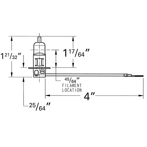 Grote Forward Lighting, 24 Volt Bulb, Fits Lamps:63241-5, 63261-5, 63251-5 - 91051