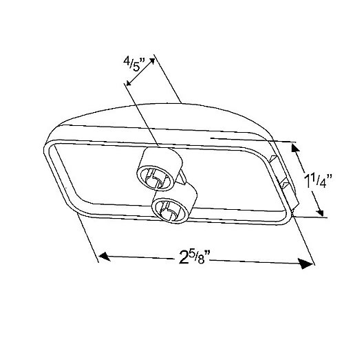 Grote Clearance/Marker Lamp, Red, Hi Count Led - G1502