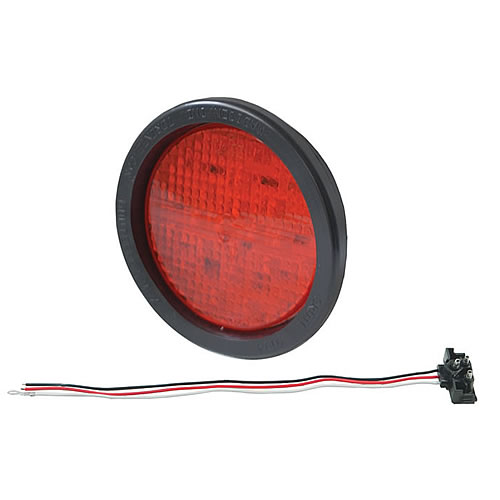 Grote Stop Tail Turn Lamp, Red, 4" Hi Count LED/ Female Pin, Kit (G4002 + 91740 + 67090) - G4012