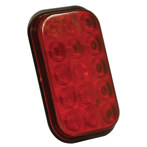 Grote Stop Tail Turn Lamp, Red, Rectangular, Hi Count LED - G4502