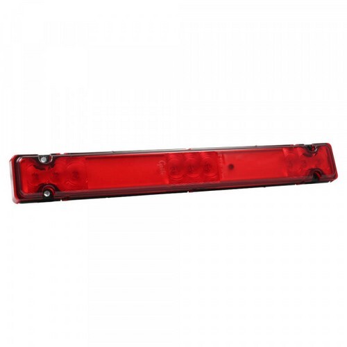 Grote Rear ID, HMSL, Red, LED, Combination Lamp with 3 Pin Hardshell Connector - 01-5444-75