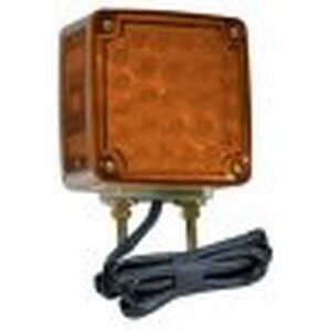 Grote Stop Tail Turn Lamp, Amber, Hi Count LED Lamp, 2 Sided, With Side Marker, With Packard Connectors - G5543