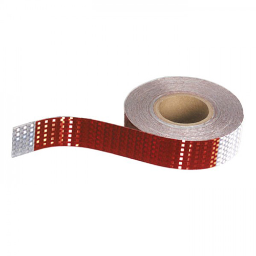 Grote Conspicuity Tape, 6" X 6" Red/Silver, 1 1/2" X 150' Roll - 41070