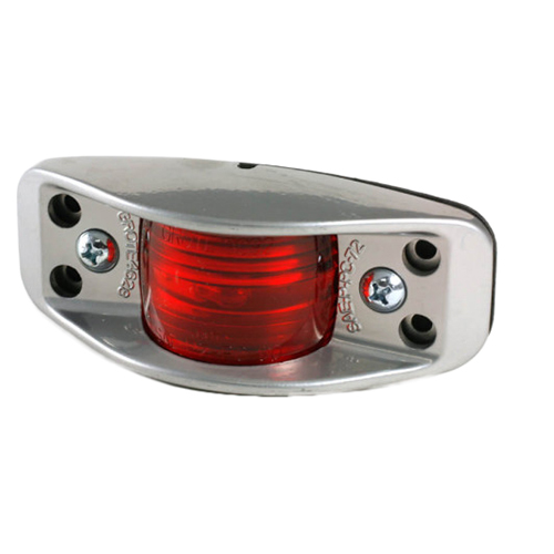 Grote Clearance/Marker Lamp, Red, Die-Cast Aluminum with Flat Back - 46282