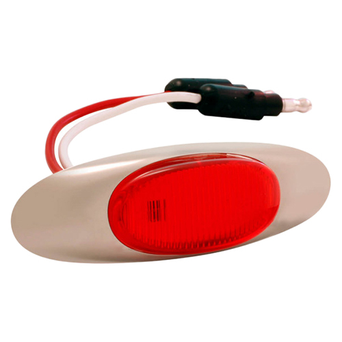 Grote Clearance/Marker, Red, LED, Micronova P2 With Bezel - 47952
