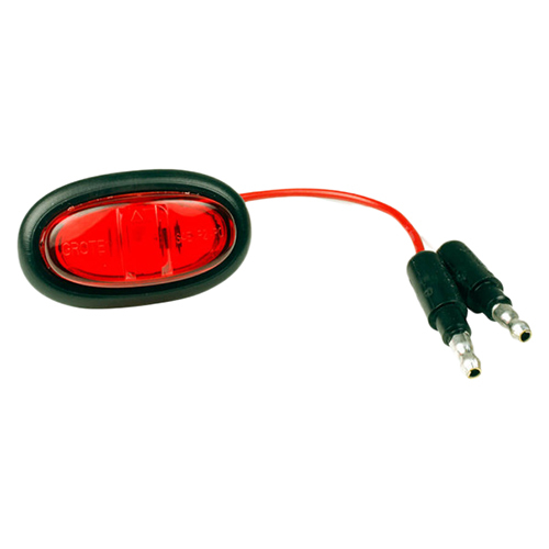 Grote Clearance/Marker, Red, LED, Micronova PC With Grommet - 47972