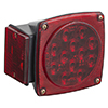 Grote Replacement LH Stop Tail Turn Lamp, Red, Under 80", Submersible, Retail Pack - 51992-5
