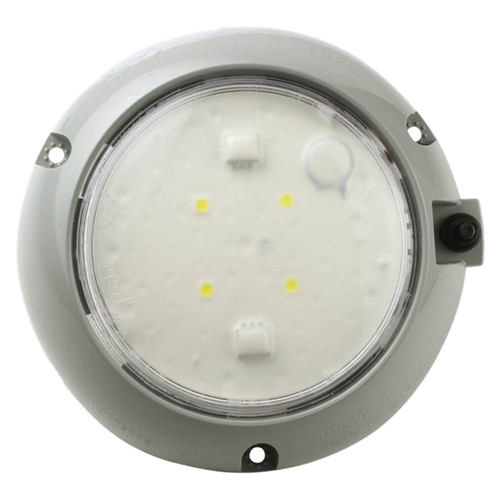Grote Dome/Interior Lamp, Clear, 4" LED Dome Lamp, With Bracket And Switch - 61171
