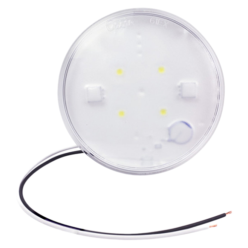 Grote Dome/Interior Lamp, Clear, LED, 4" Dome Lamp, Without Flange, Hard Wired, 12 Volt - 61H01