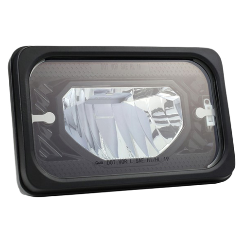 Grote Forward Lighting, 4" X 6" Clear, Heated, LED, Low Beam Headlamp 64J61-5