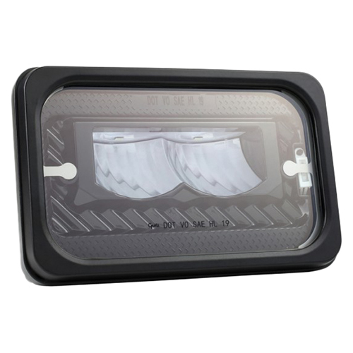 Grote Forward Lighting, 4" X 6" Clear, Heated, LED, High Beam Headlamp 64J71-5