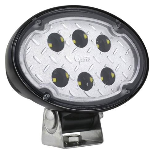Grote Forward Lighting, Trilliant Oval, LED, Wide Flood, 3000 Lumens, With Deutsch Connector, Black O-Ring 64W31