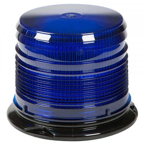Grote Emergency Lighting, Blue, LED Beacon S.A.E. Class I 12 To 24 V Low Lens 78035
