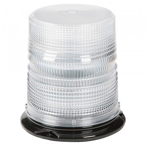Grote Emergency Lighting, Amber/Clear, LED Beacon S.A.E. Class I 12 To 24 V High Lens - 78081