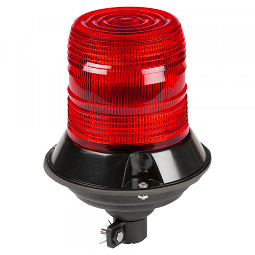 Grote Emergency Lighting, Red, LED Beacon 12 To 24 V High Lens - 78122