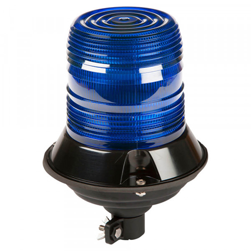 Grote Emergency Lighting, Blue, LED Beacon 12 To 24 V High Lens - 78125