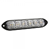Grote Emergency Lighting, Amber/Red, Clear Lens, LED Auxiliary Stop/Warning Lamp, Bulk - 78462-3