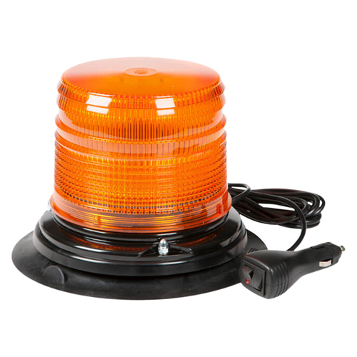 Grote Emergency Lighting, Amber, Medium Dome, LED Beacon, Vacuum Magnet Mount, Class II 78863