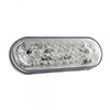 Grote Emergency Lighting, Amber/Red, Clear Lens, 6" Oval, LED Auxiliary Stop/Warning Lamp 79212