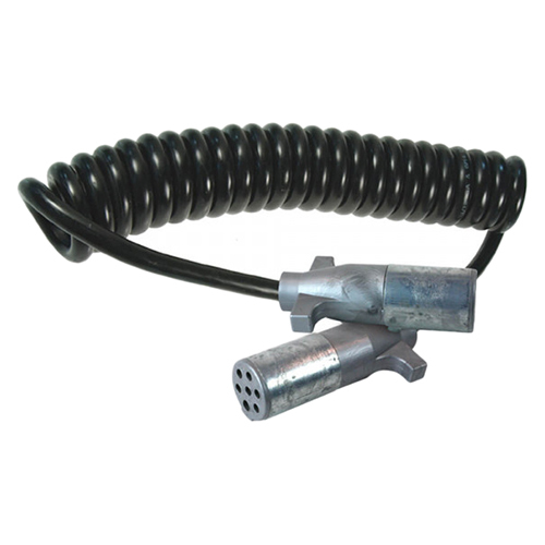 Grote Trailer Wiring, Coil Cord, 15' Black, 1/10, 6/12 Gauge 87023
