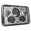 Grote LED Sealed Beam Headlight, 4x6, High/Low Beam Combo, 9-30V - 94401-5