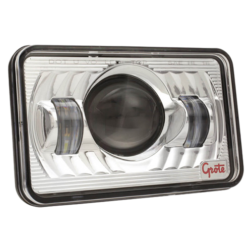 Grote Forward Lighting, 4" X 6" Clear, Led, Low Beam Headlamp 94421-5