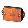 Grote Clearance/Marker Lamp, Yellow, Rectangular, Single Bulb w/Built In Reflector - 46393