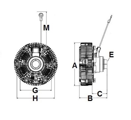 Horton 392100106101-V1 Engine Cooling Fan Clutch