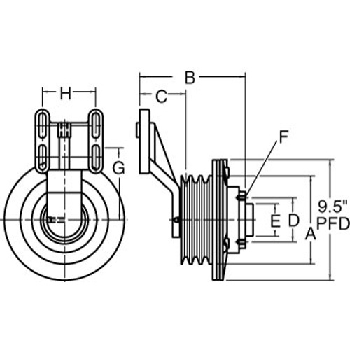 Horton HTS ADV CLUTCH-REMAN 3 GRV 07.00