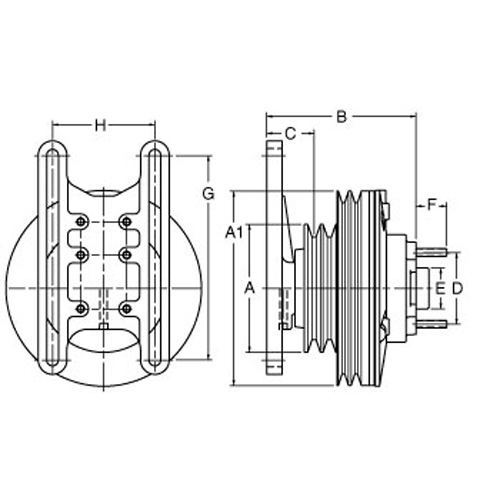 Horton HTS ADV CLUTCH-REMAN 4 GRV 09.50