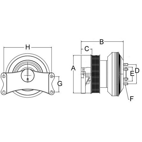 Horton 79A7249 Engine Cooling Fan Clutch