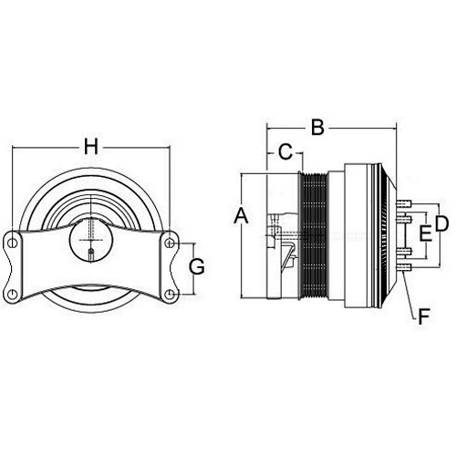 Horton 79A7250 Engine Cooling Fan Clutch