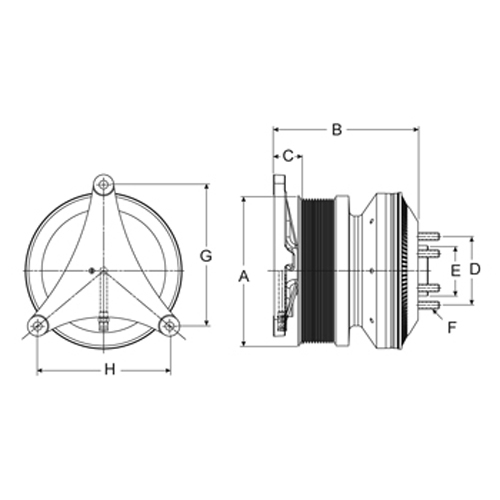 Horton 79A7253 Engine Cooling Fan Clutch