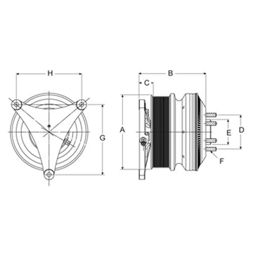 Horton 79A7254 Engine Cooling Fan Clutch
