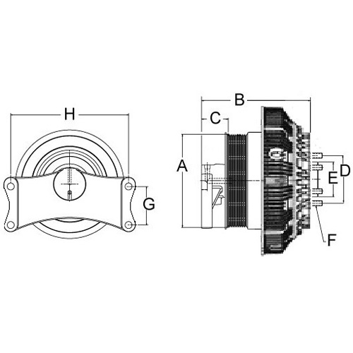Horton 79A8621-2 Engine Cooling Fan Clutch