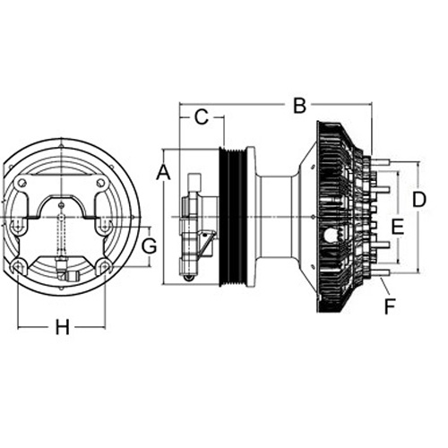 Horton 79A8629-2 Engine Cooling Fan Clutch