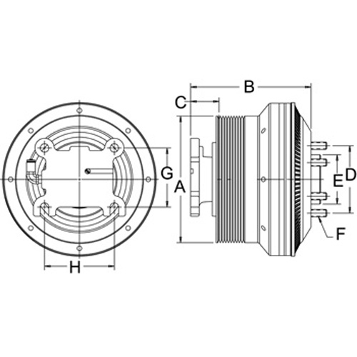 Horton 79A9026 Engine Cooling Fan Clutch