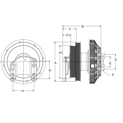 Horton 79A9074-2 Engine Cooling Fan Clutch