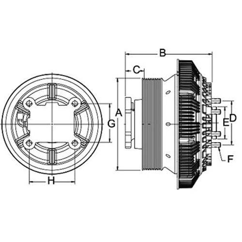 Horton 79A9465-2 Engine Cooling Fan Clutch